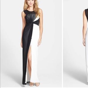 BCBG Max Azria Ninah Colorblock Gown - size 0